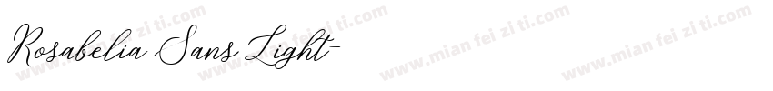 Rosabelia Sans Light字体转换